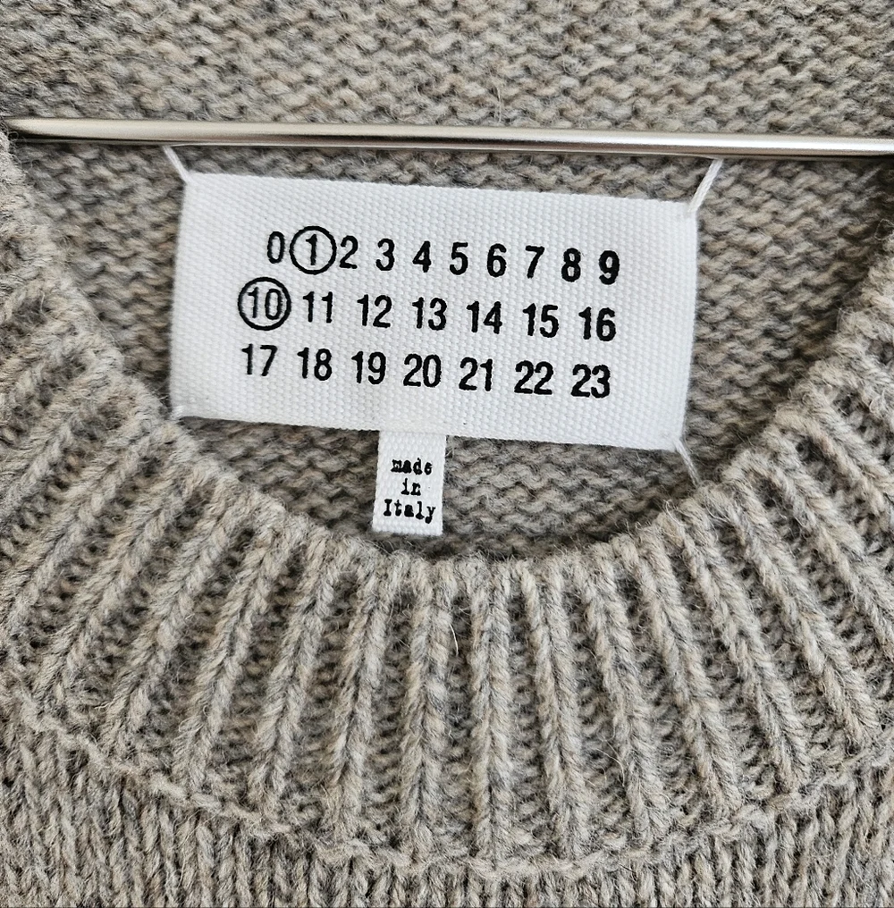 Maison Margiela Beige Shetland Wool Vest Retail $820 - Picture 3 of 5